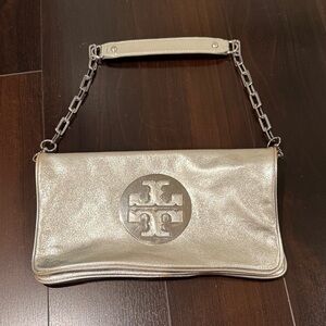 Tory Burch Silver Shoulder Bag